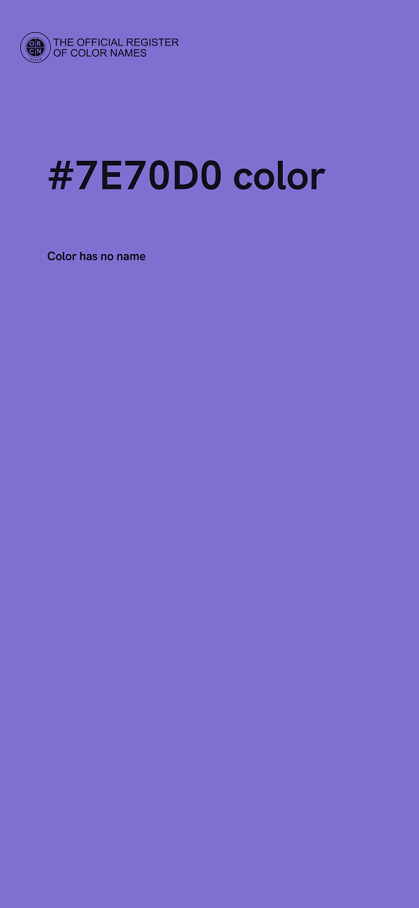 #7E70D0 color image