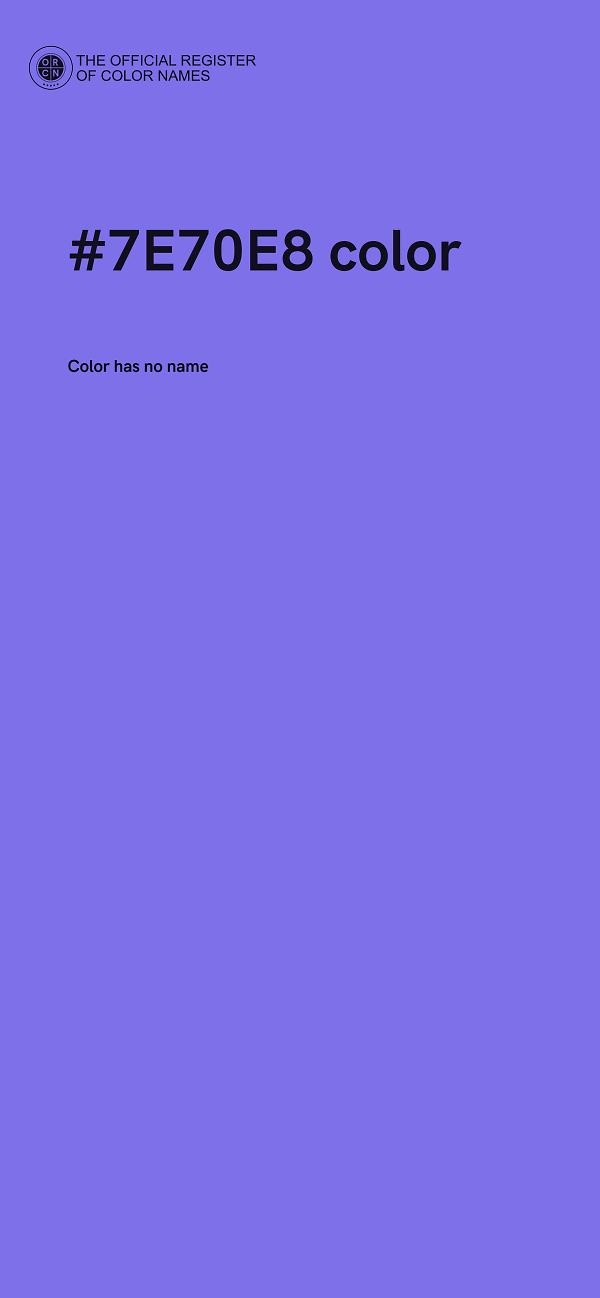 #7E70E8 color image