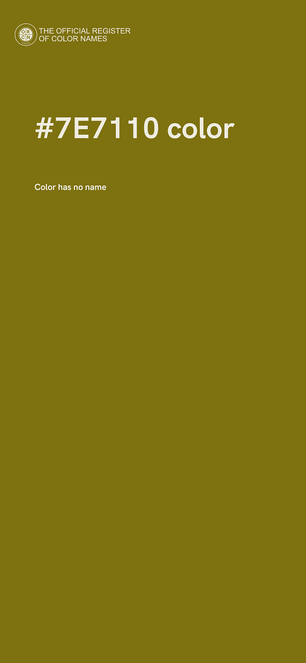 #7E7110 color image