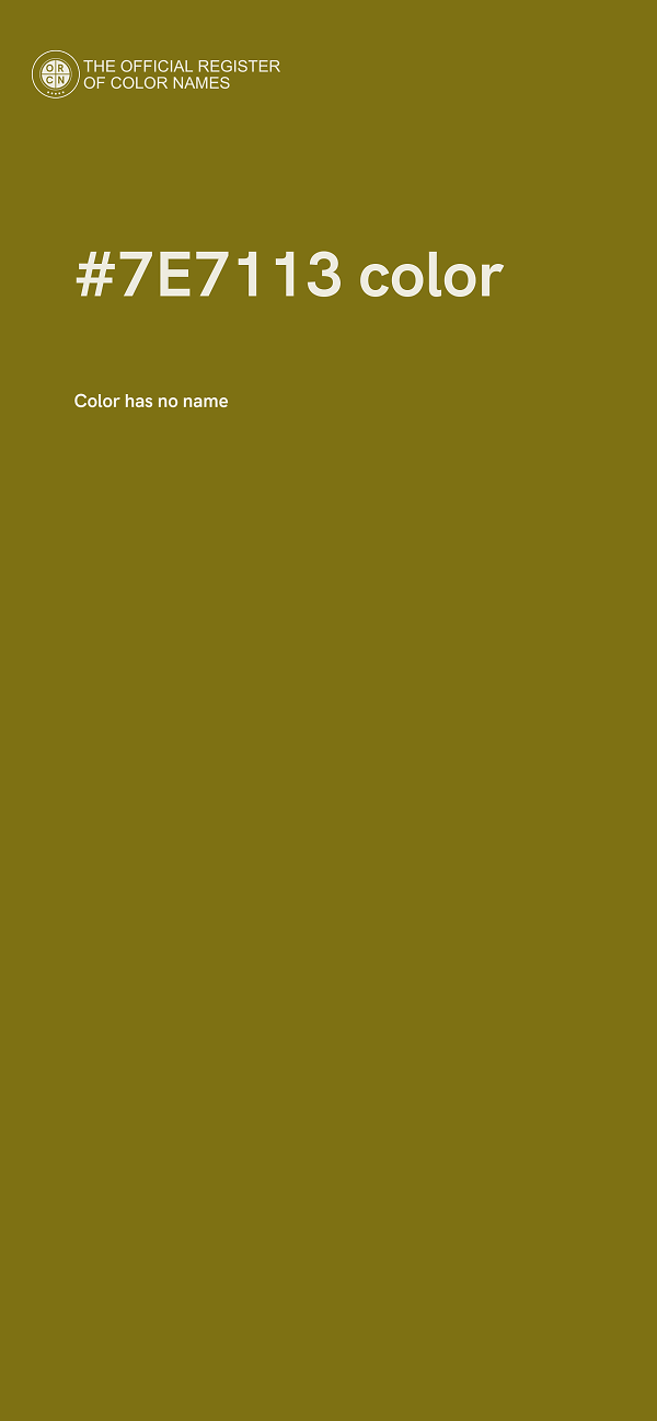 #7E7113 color image