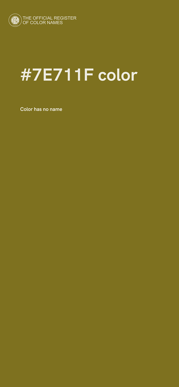 #7E711F color image