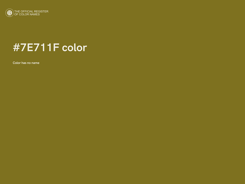 #7E711F color image