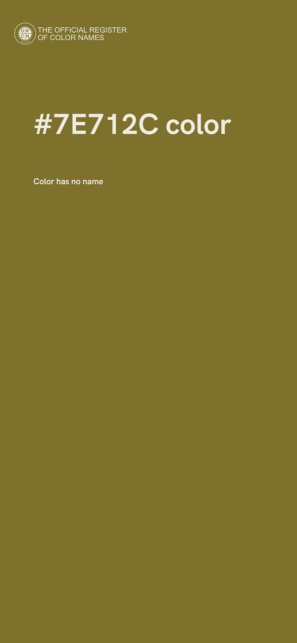 #7E712C color image