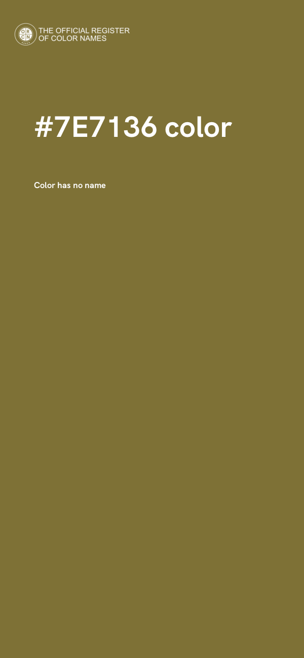 #7E7136 color image