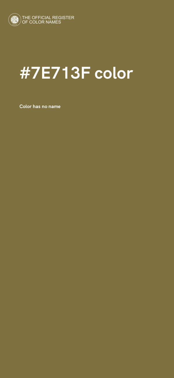 #7E713F color image