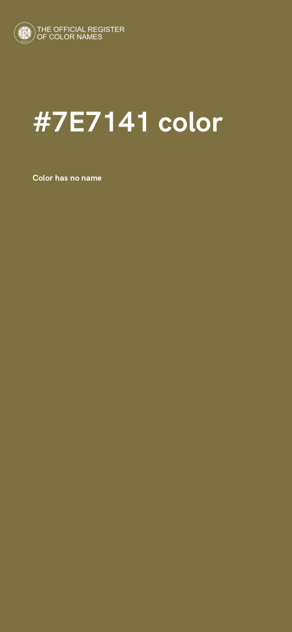 #7E7141 color image