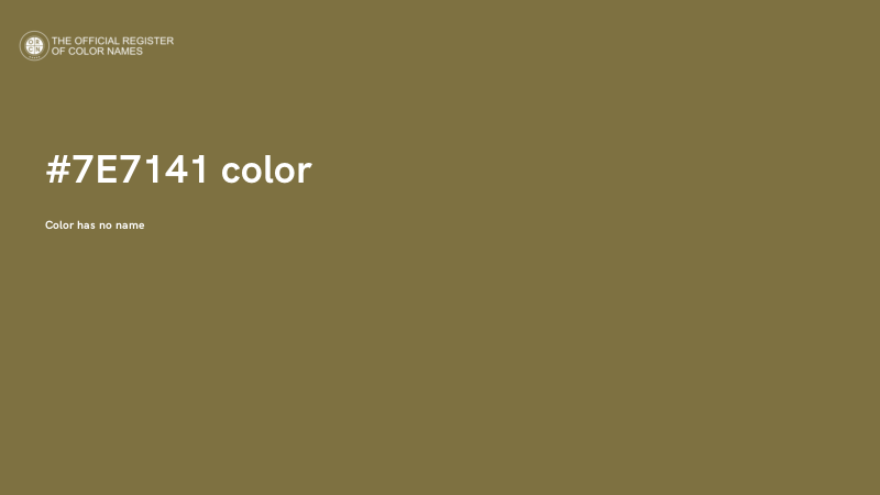 #7E7141 color image