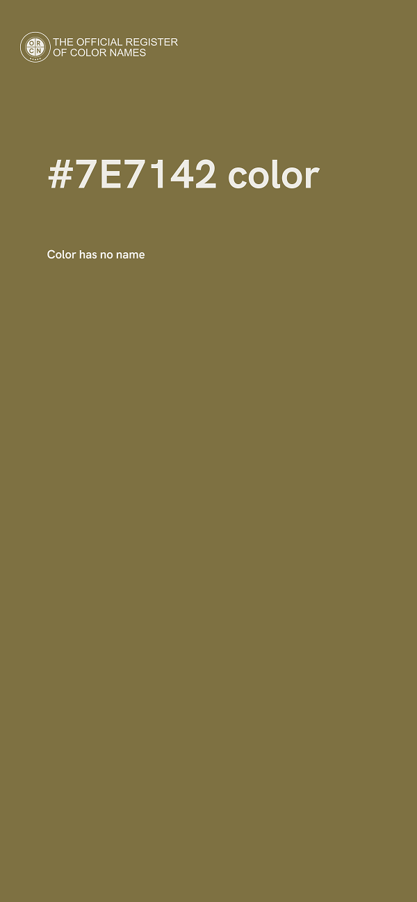 #7E7142 color image