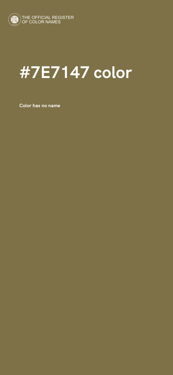 #7E7147 color image