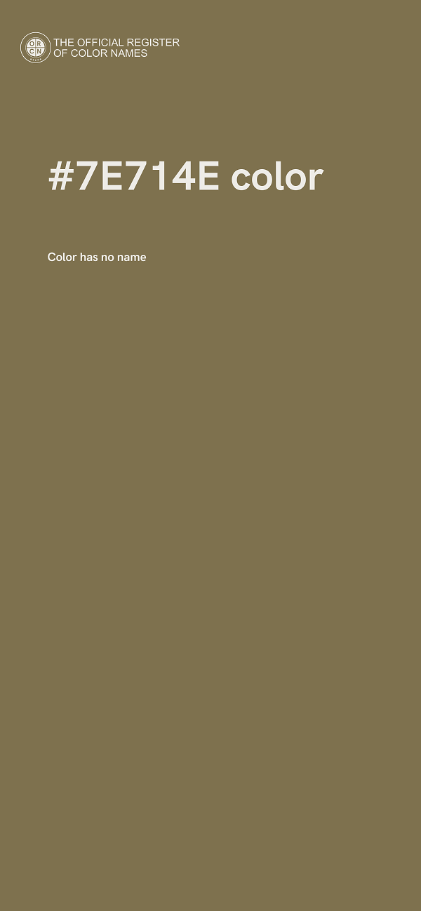 #7E714E color image