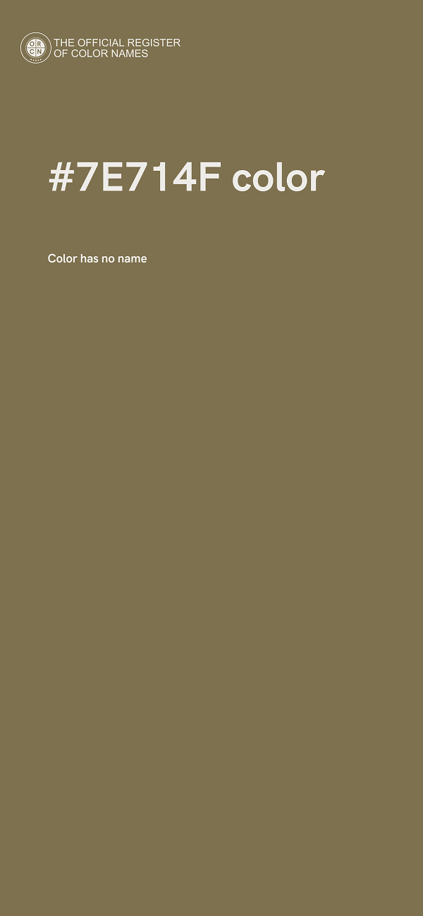 #7E714F color image