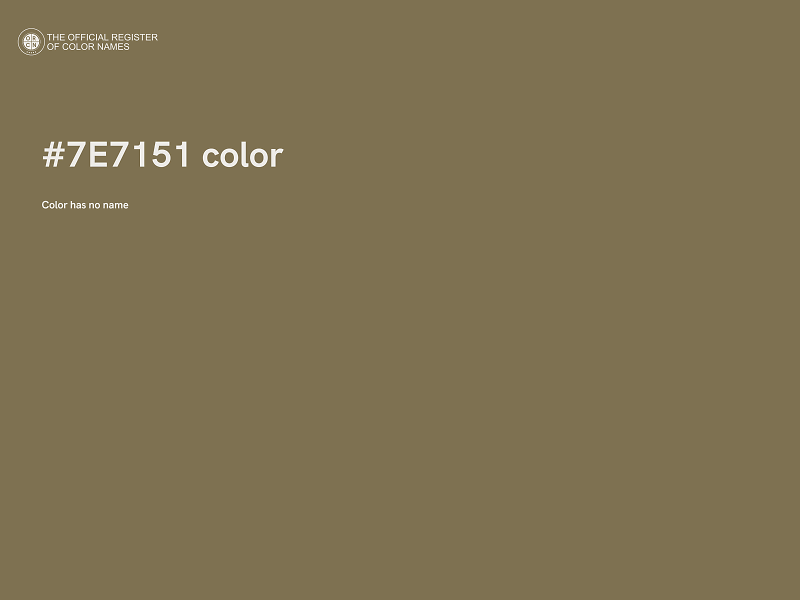 #7E7151 color image