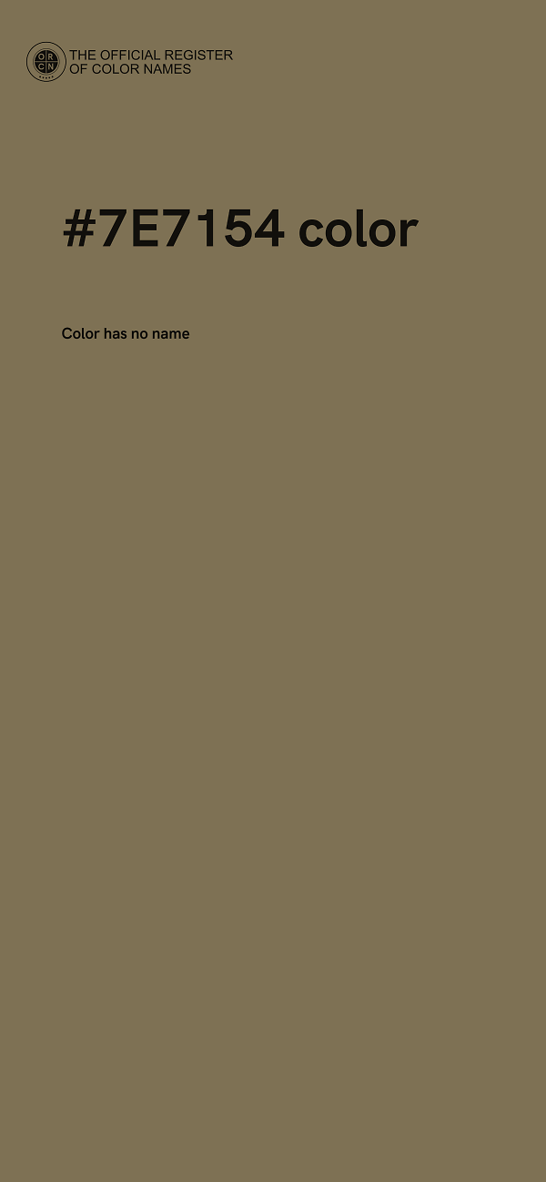 #7E7154 color image