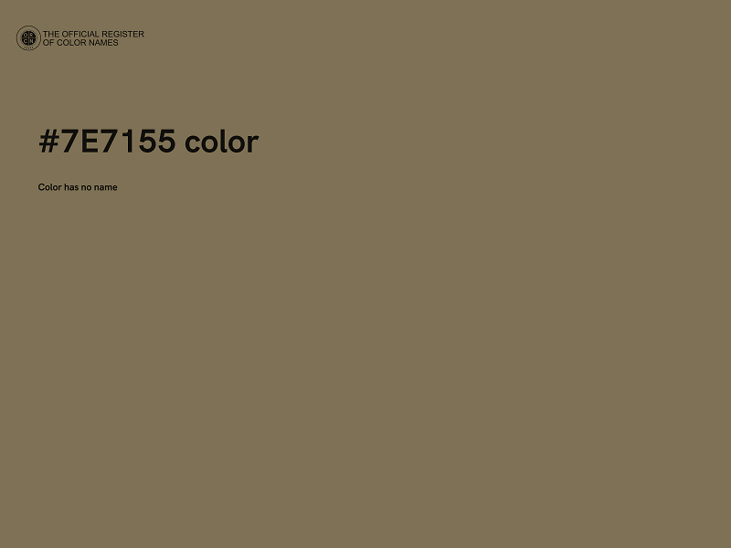 #7E7155 color image