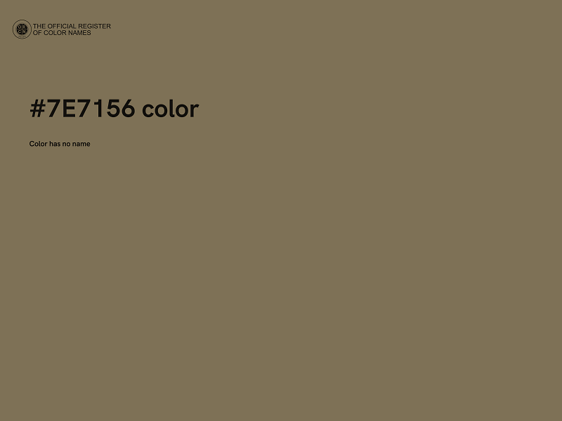 #7E7156 color image