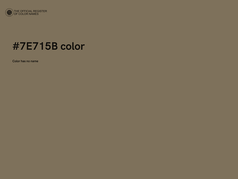 #7E715B color image