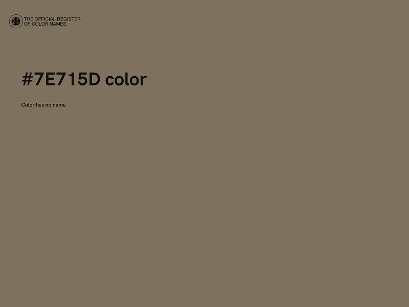#7E715D color image