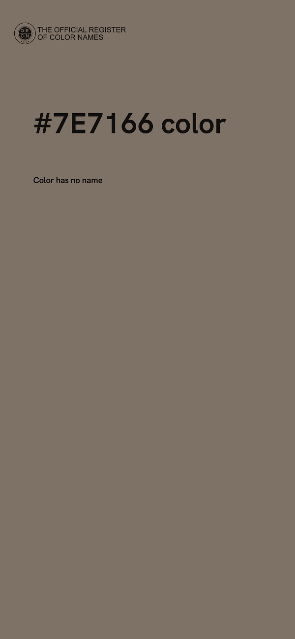 #7E7166 color image