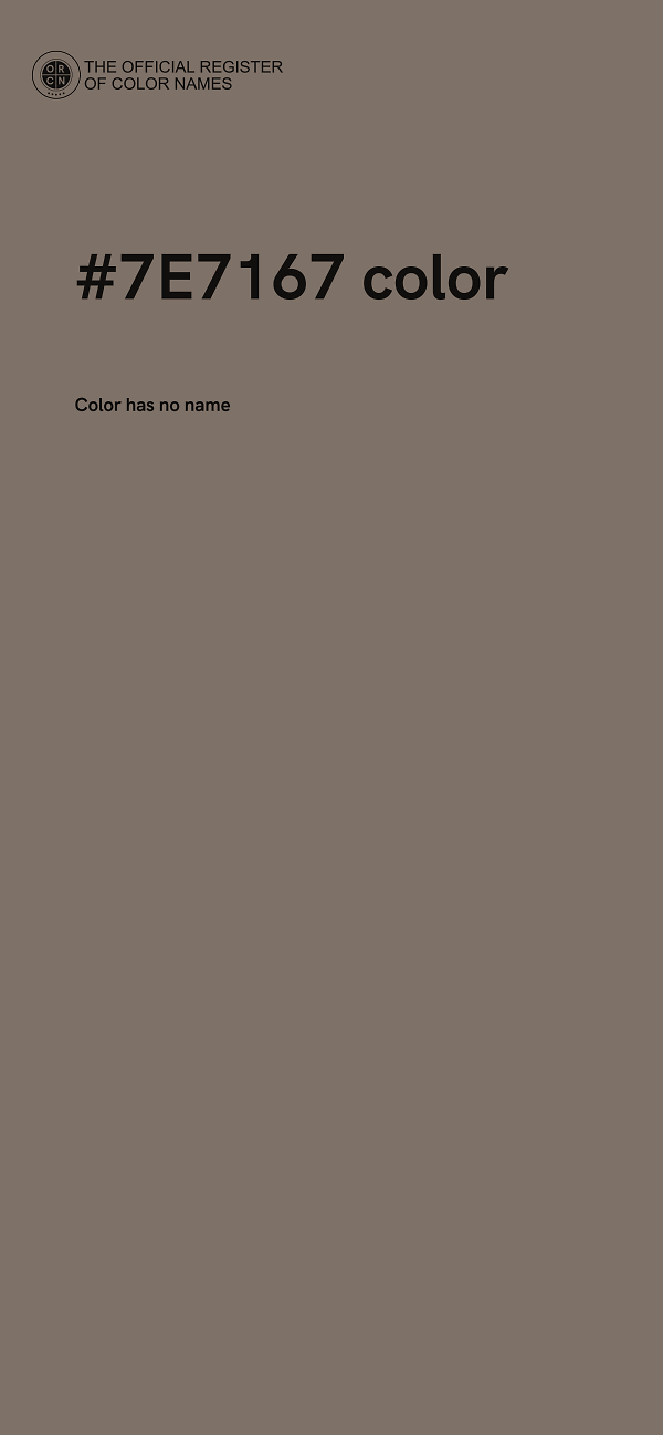 #7E7167 color image