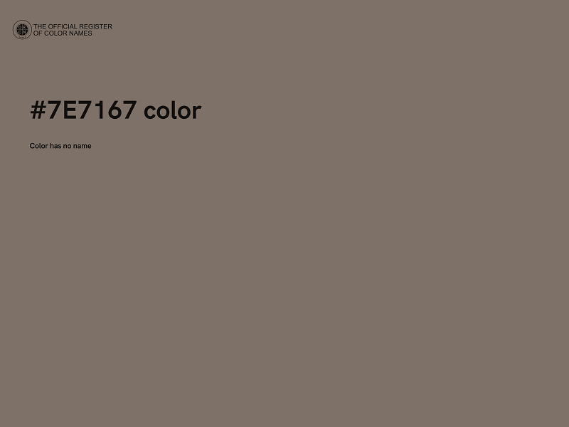#7E7167 color image