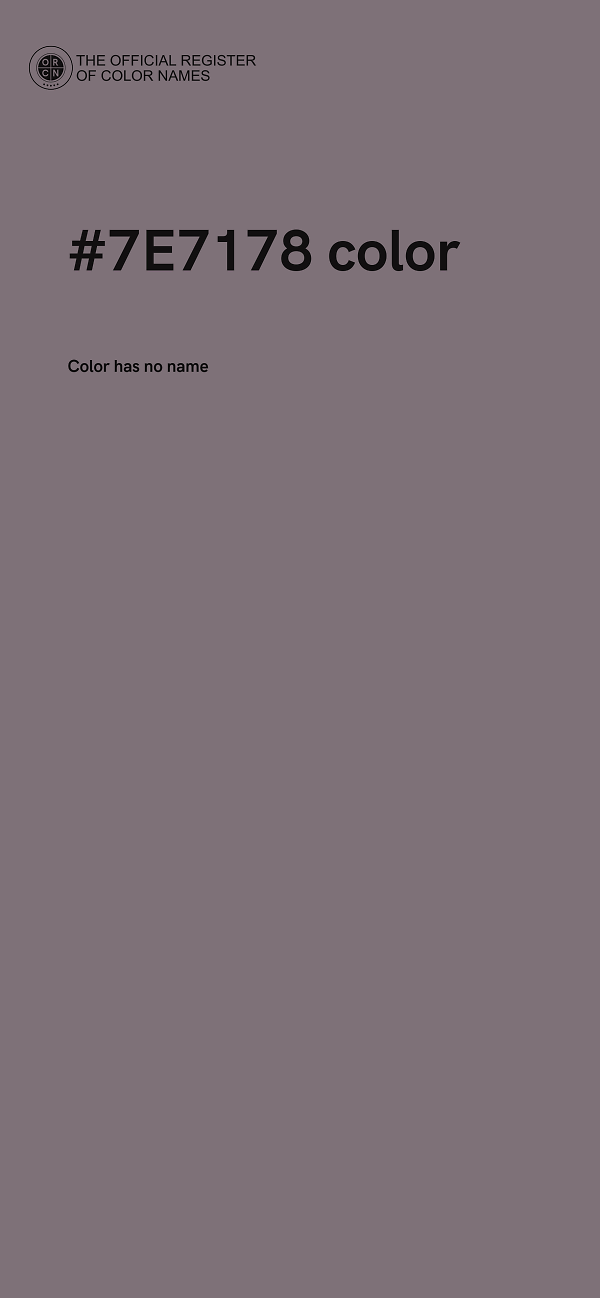 #7E7178 color image