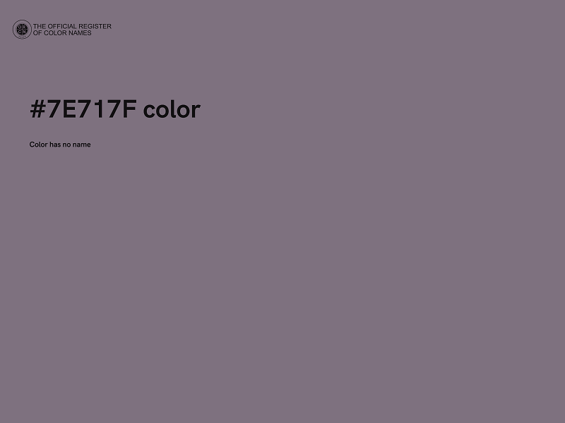 #7E717F color image