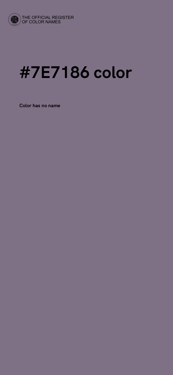 #7E7186 color image