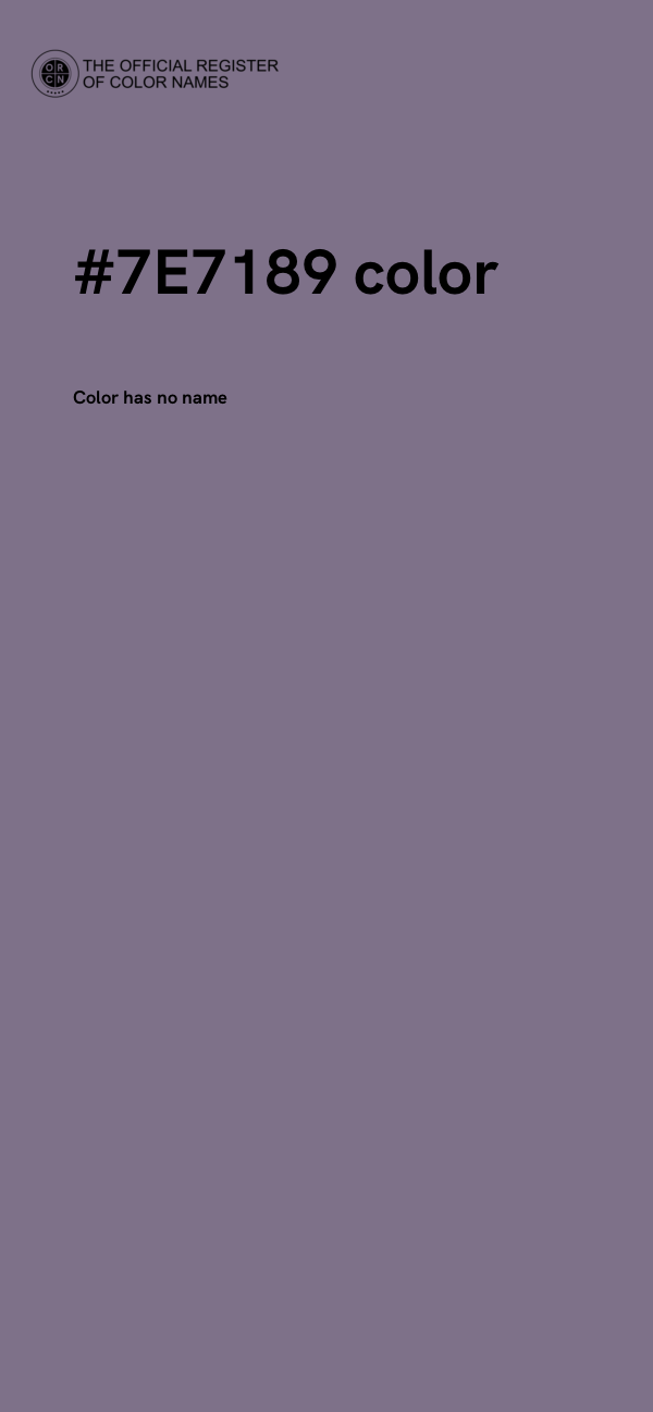 #7E7189 color image