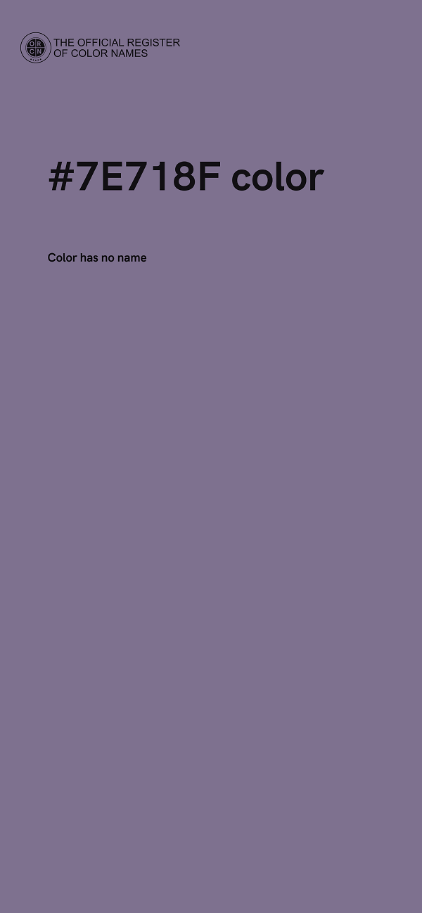 #7E718F color image