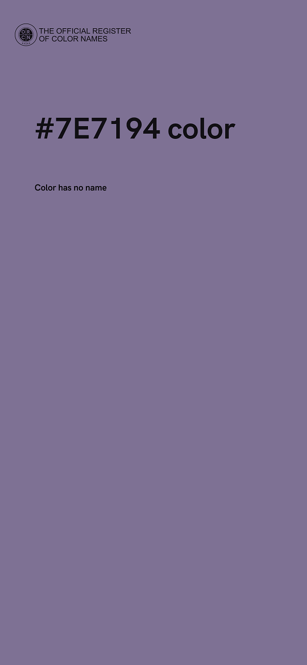 #7E7194 color image