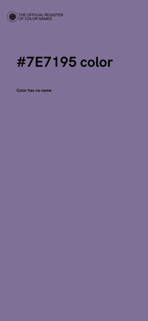 #7E7195 color image