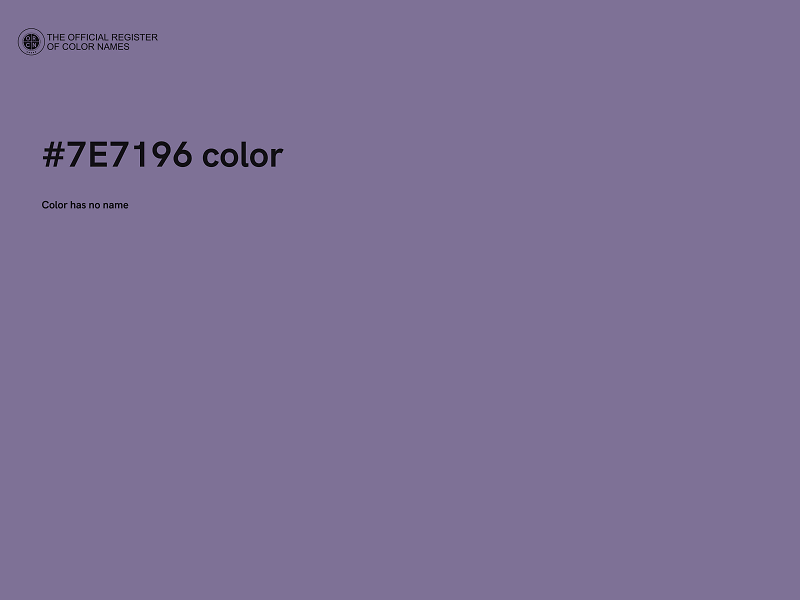 #7E7196 color image