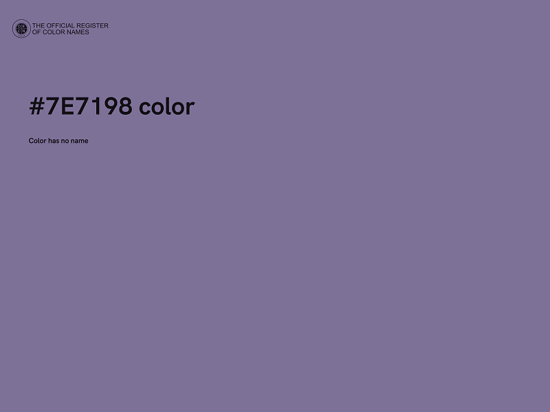 #7E7198 color image