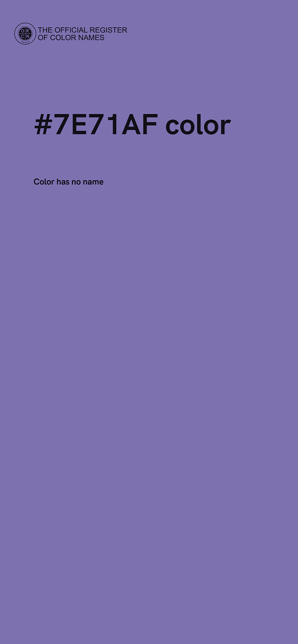 #7E71AF color image