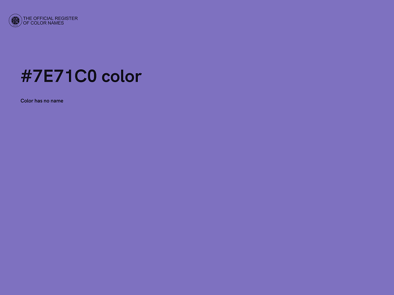 #7E71C0 color image