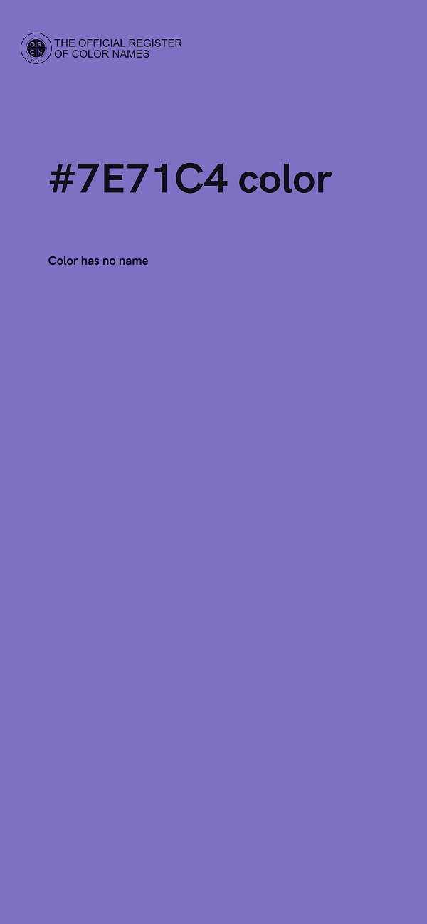 #7E71C4 color image