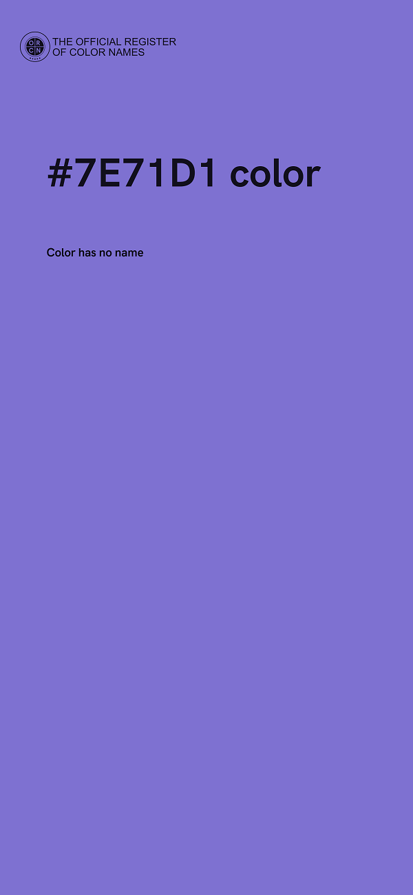 #7E71D1 color image