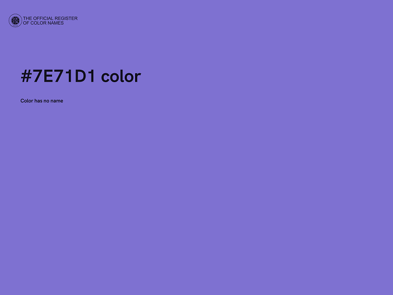 #7E71D1 color image