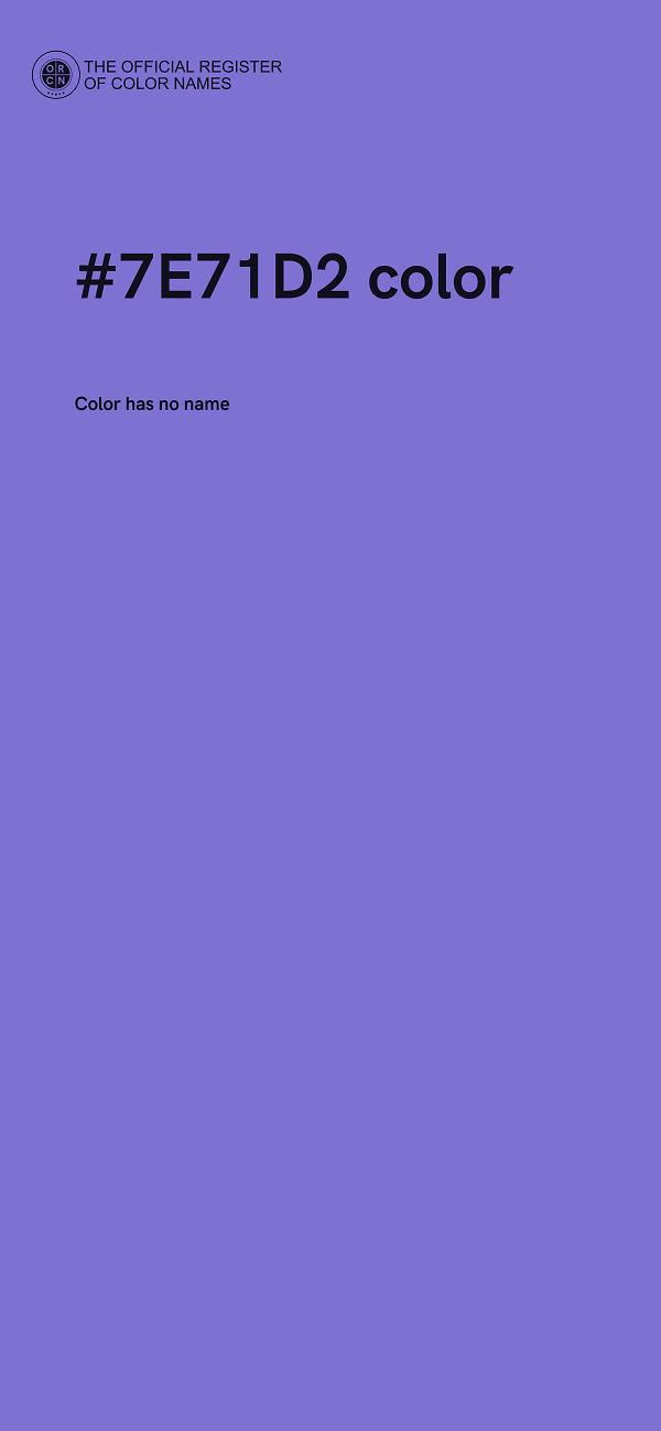 #7E71D2 color image