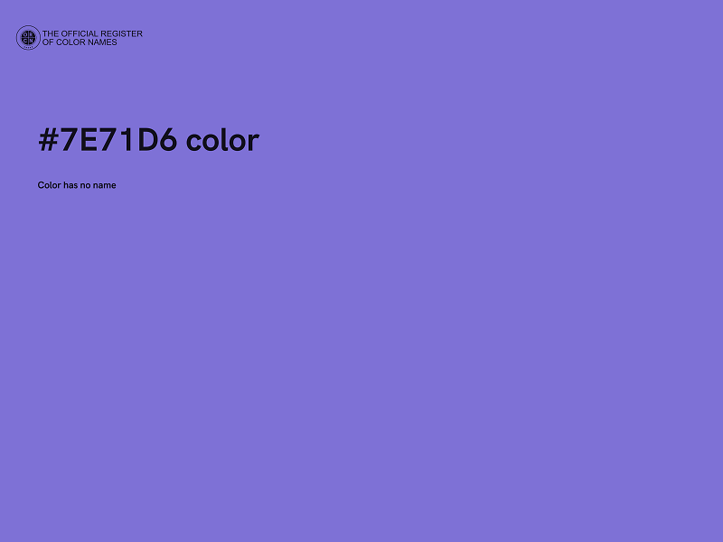 #7E71D6 color image