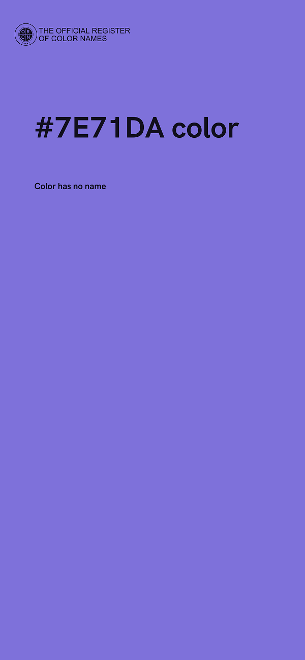 #7E71DA color image