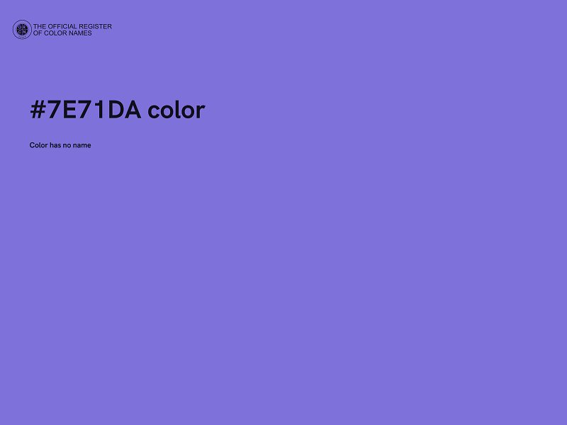 #7E71DA color image