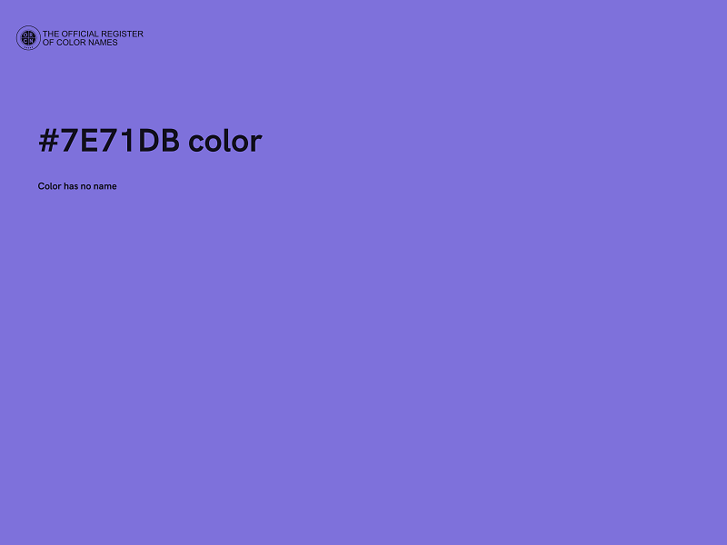 #7E71DB color image