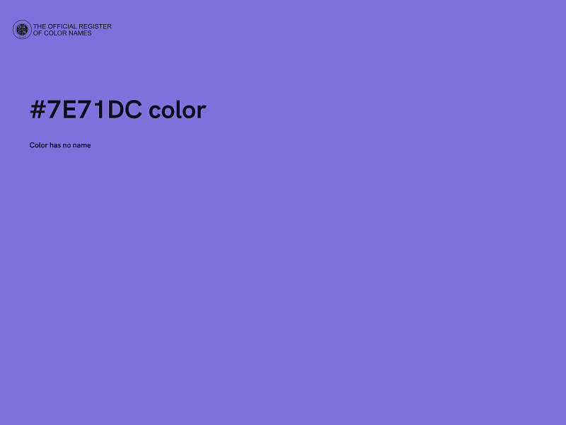 #7E71DC color image