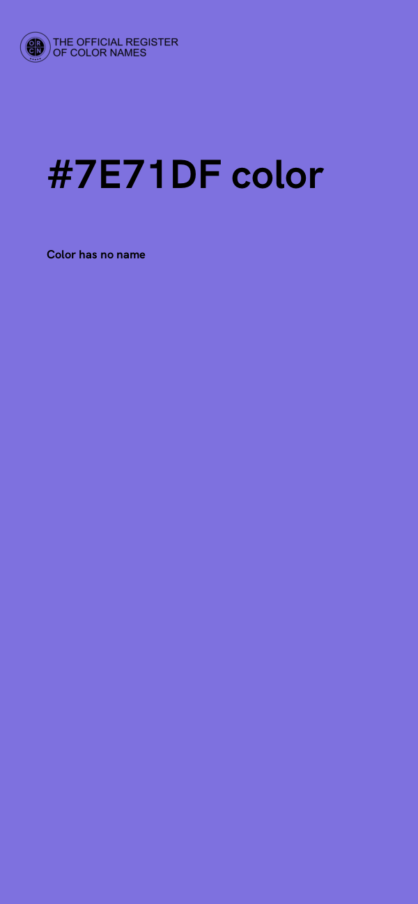 #7E71DF color image