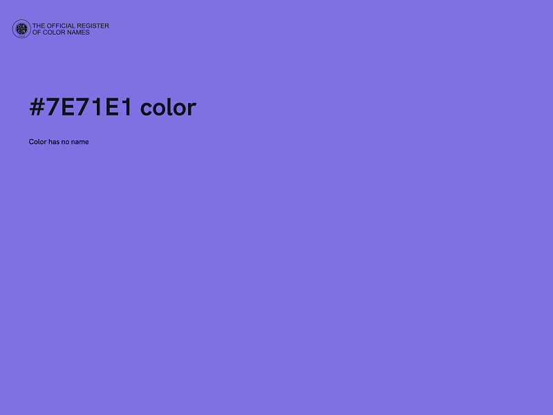 #7E71E1 color image