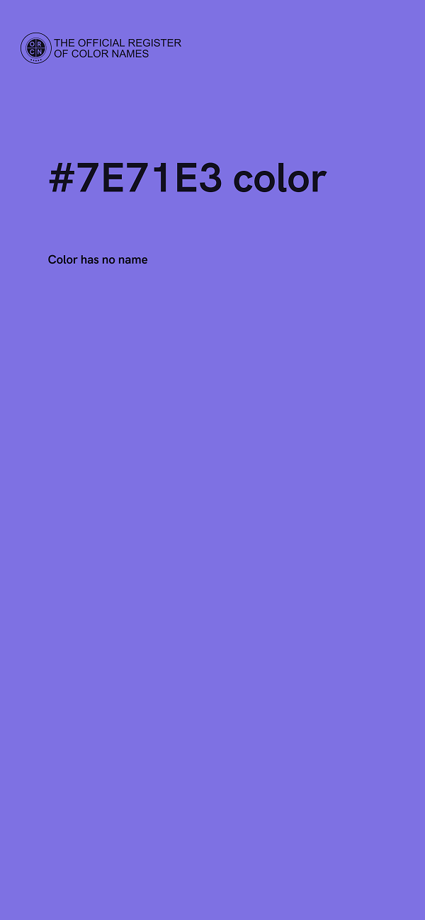 #7E71E3 color image