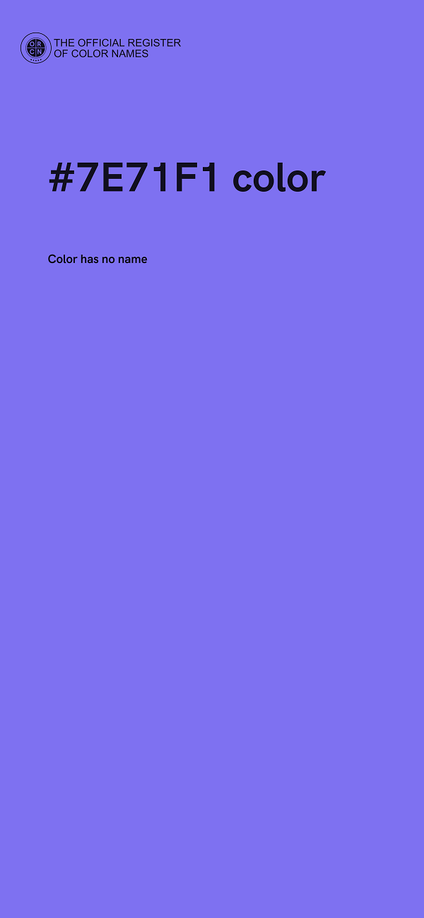 #7E71F1 color image