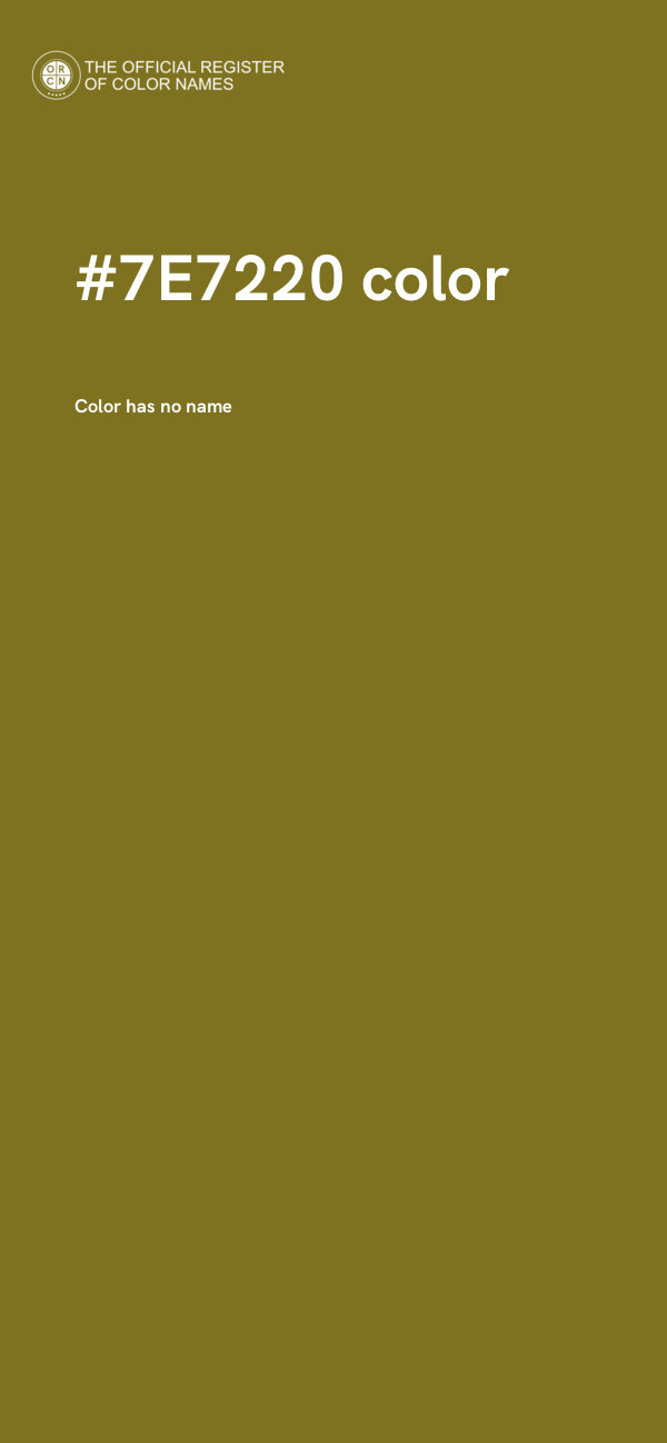 #7E7220 color image