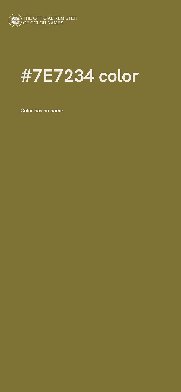 #7E7234 color image
